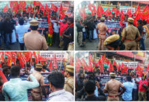 ஆந்திராவில் அப்பாவி 6 தமிழர்கள் படுகொலை: திருவள்ளூர் (ந) மாவட்ட இளைஞர் பாசறை சார்பில் கண்டன ஆர்ப்பாட்டம்