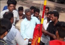 கொடியேற்றும் நிகழ்வு-குடியாத்தம் தொகுதி