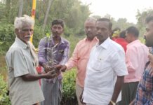 கொடியேற்றம்-மரக்கன்று வழங்குதல்