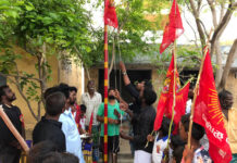 கொடியேற்றுதல்-கோள்கை விளக்க பொதுக்கூட்டம்- ராணிப்பேட்டை