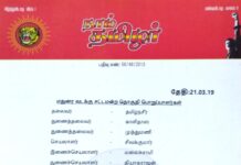 தலைமை அறிவிப்பு: மதுரை வடக்கு தொகுதிப் பொறுப்பாளர்கள் பட்டியல்