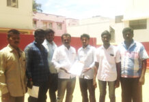 தமிழ் பெயர் அகற்றம்- காவல்துறை துணை கண்காணிப்பாளரிடம் மனு