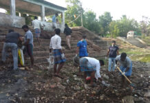 குளம் தூய்மை படுத்தும் பணி-சீர்காழி தொகுதி