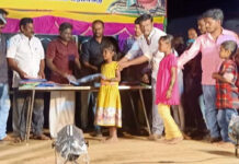 கோவில் திருவிழா-பள்ளி குழந்தைகளுக்கு உதவி- சேலம்