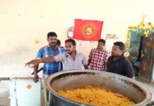 தொழு நோயாளிகள் காப்பகத்தில் உணவு வழங்குதல்-செங்கல்பட்டு