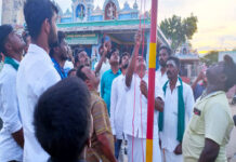 கொடியேற்றும் நிகழ்வு-விராலிமலை தொகுதி