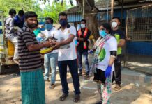 ஈழத்தமிழர் குடியிருப்பில் நிவாரண உதவி- கும்மிடிப்பூண்டி தொகுதி