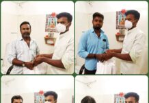 தானியங்கி ஓட்டுனர்களுக்கு நிவாரந பொருள் வழங்குதல்/ பர்கூர் தொகுதி