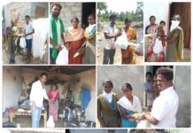 ஊரடங்கு உத்தரவால் உணவின்றி தவிப்பவர்களுக்கு உணவு பொருட்கள் வழங்குதல்/சேலம் மாவட்டம்