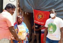 ஊரடங்கு உத்தரவால் உணவின்றி தவிப்பவர்களுக்கு நிவாரண பொருட்கள் வழங்குதல்- கும்மிடிப்பூண்டி தொகுதி