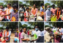 பார்வையற்ற மாற்றுத்திறனாளிகளுக்கு நிவாரண பொருட்கள் வழங்குதல்-செங்கல்பட்டு தொகுதி