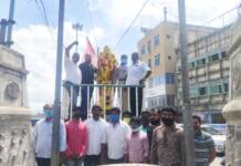 குமரி தந்தை மார்சல் நேசமணி அவர்களுக்கு புகழ்வணக்கம் செலுத்துதல்.