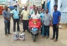 கபசுர குடிநீர் மற்றும் முக கவசம் வழங்குதல்- சங்கரன் கோவில்