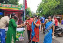 கபசுரக் குடிநீர் வழங்குதல்- புதுச்சேரி தட்டாஞ்சாவடி தொகுதி