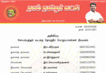 தலைமை அறிவிப்பு:கோயம்புத்தூர் வடக்கு தொகுதிப் பொறுப்பாளர்கள் நியமனம்