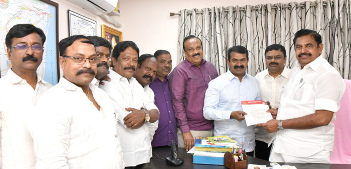 thaipoosam-govt-holiday-naam-tamilar-katchi-seeman-meets-tn-cm-edappadi-palanisamy-chennai