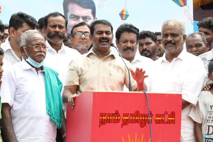 seeman inaugurating ntk environmental wing palm expo 2021 chennai nandhampakkam-110