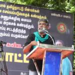 Seeman protest tamilnadu-fishermen-killed-by-sl-navy-nuclear-wste-scrap-fca-69