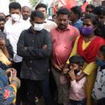 seeman visits chennai kolathur avvai nagar eviction railway bridge work-16