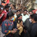 seeman visits chennai kolathur avvai nagar eviction railway bridge work-6