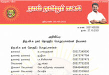 தலைமை அறிவிப்பு: திரு.வி.க நகர் தொகுதிப் பொறுப்பாளர்கள் நியமனம்