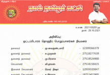 தலைமை அறிவிப்பு: ஒட்டப்பிடாரம் தொகுதிப் பொறுப்பாளர்கள் நியமனம்