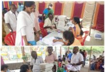 சேலம் மேற்கு தொகுதி இலவச கண் பரிசோதனை முகாம்