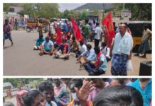 பென்னாகரம் தொகுதி- தானி ஓட்டுனர் போராட்டம்