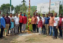திண்டுக்கல் தொகுதி – கொடி ஏற்றும் நிகழ்வு