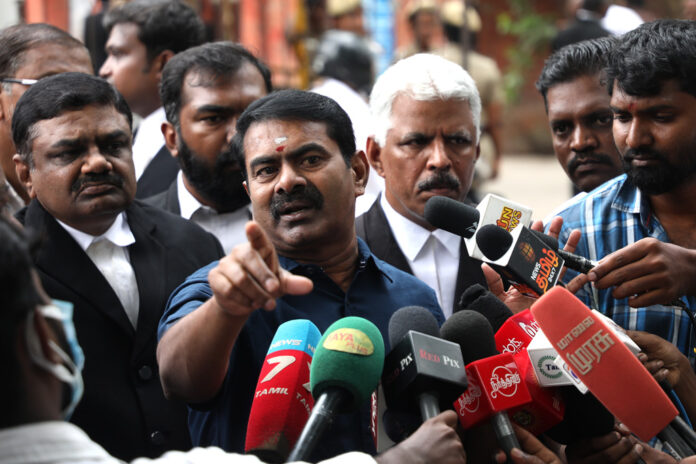 ntk-chief-seeman-pressmeet-chennai-saidapettai-court