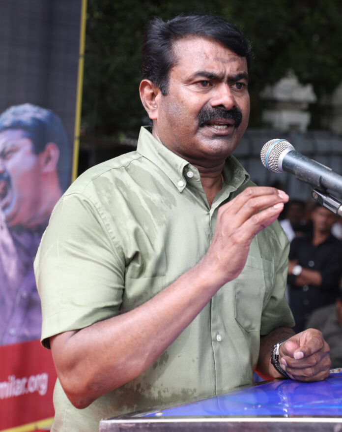 Seeman insists on providing bereavement funds and government jobs to the family of martyred soldier Lakshmanan.