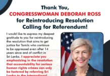 Thank You, Congresswoman Deborah Ross for Reintroducing Resolution…