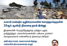சுனாமி எனப்படும் ஆழிப்பேரலையின் கோரத்தாக்குதலின் 20ஆம் ஆண்டு நினைவு நாள்…