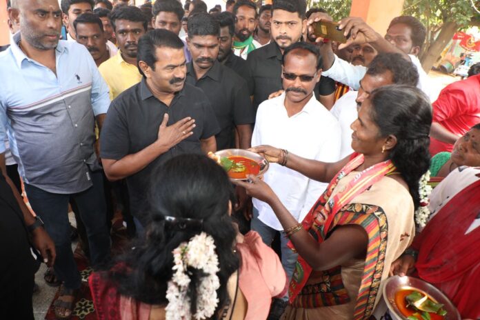 நாம் தமிழர் கட்சி - ஒருங்கிணைந்த கள்ளக்குறிச்சி மாவட்ட உட்கட்டமைப்பை மறுசீராய்வு செய்து, புதிய பொறுப்பாளர்களைத் தேர்வு செய்வதற்காக 07.01.2025 அன்று சங்கராபுரம் அன்னை திருமண அரங்கத்தில் நடைபெற்ற மாநில, மண்டல, மாவட்ட, தொகுதிப் பொறுப்பாளர்களுடனான கலந்தாய்வின் போது,