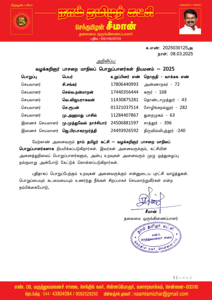 0125 வழக்கறிஞர் பாசறை மாநிலப் பொறுப்பாளர்கள்